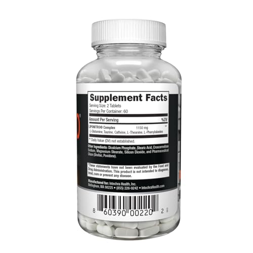 LipoNitro® Thermo-Burn Diet Pills with Nitro Energy Dietary Supplement Manufactured in USA - 120 White Tablets