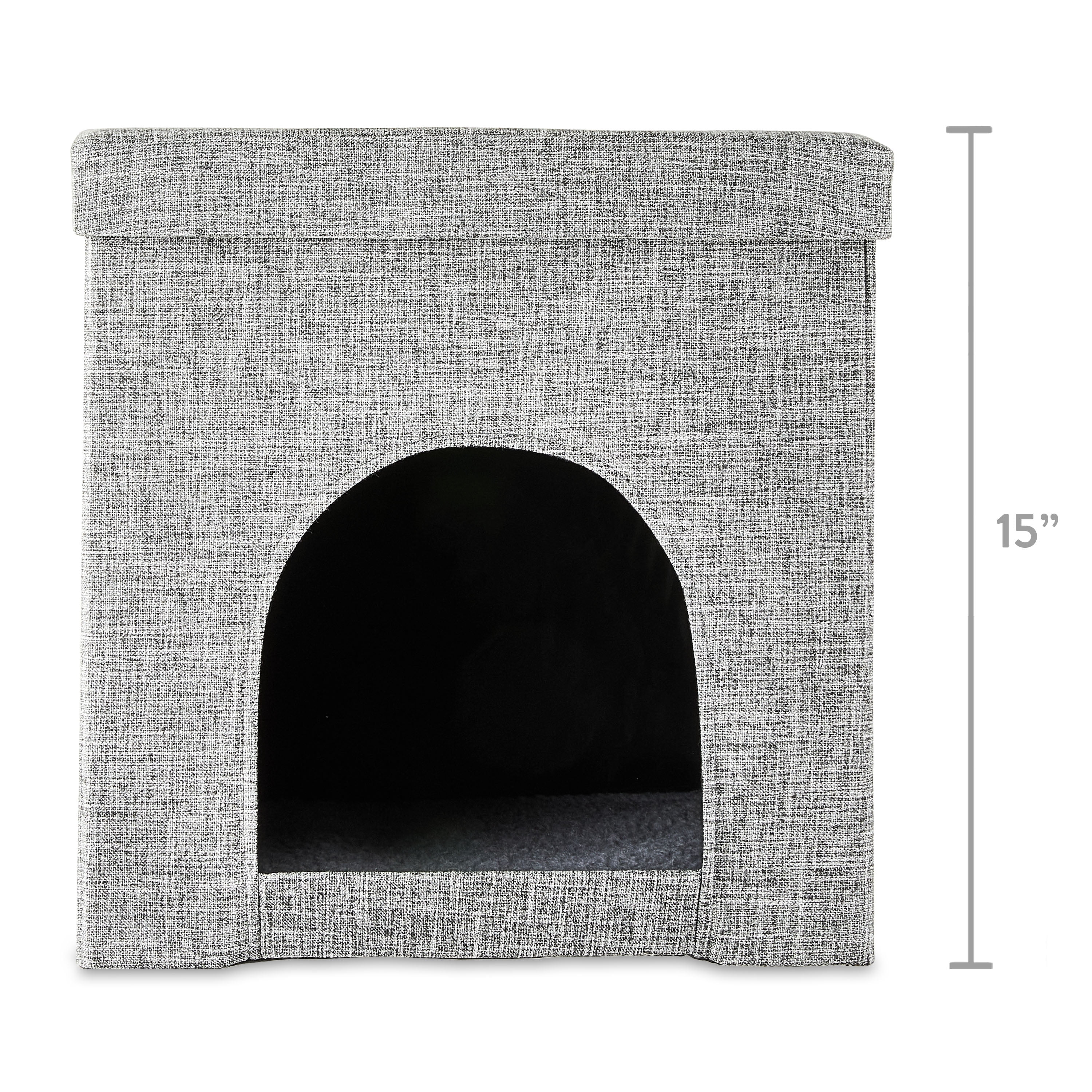 Vibrant Life Small Cat Cube Condo, Gray, 15