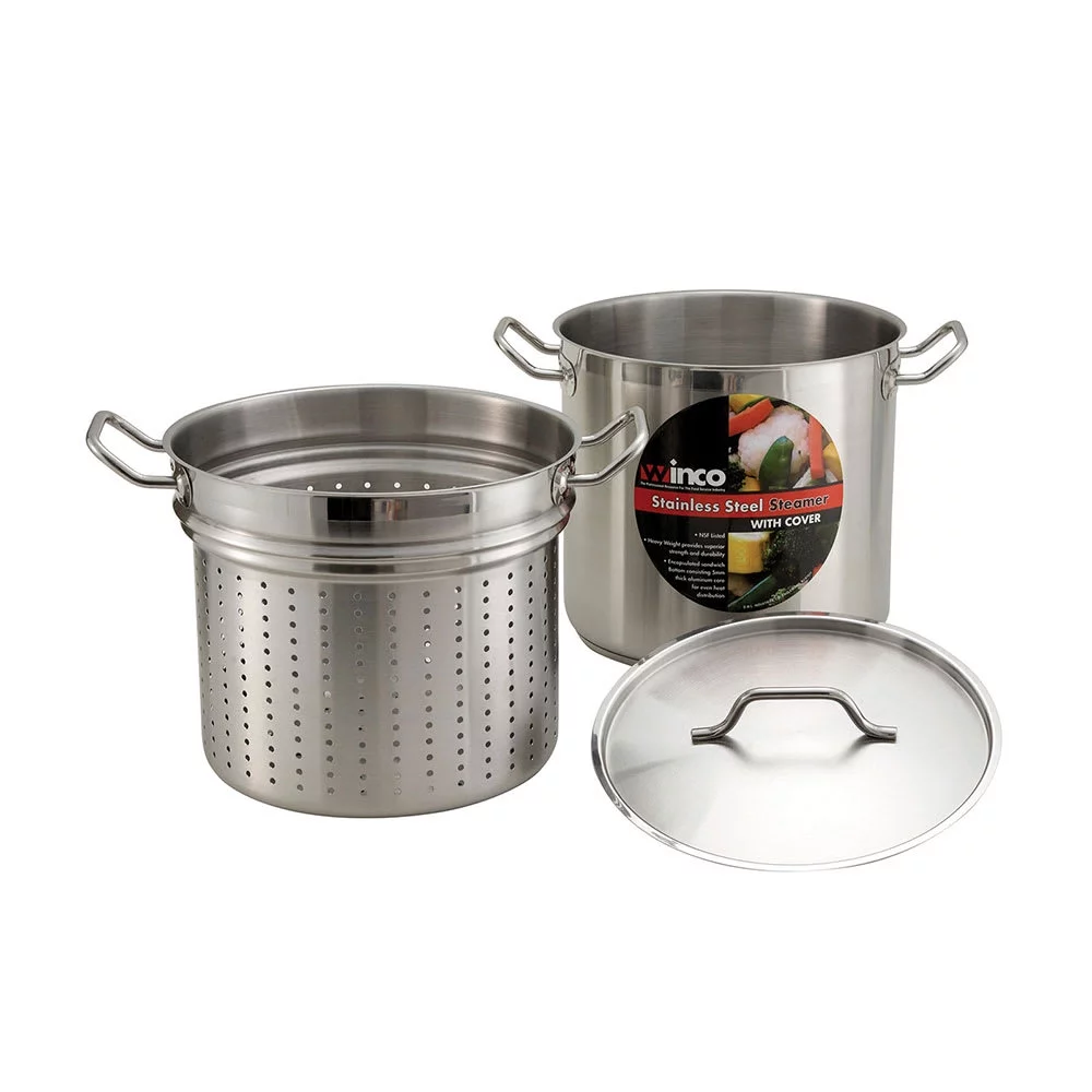 8+qt+Master+Cook+Steamer+Pasta+Cooker+w%2f+Cover%2c+Stainless