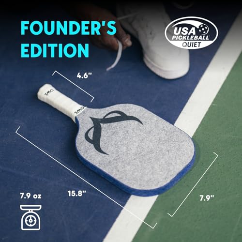 SPORT PICKLEBALL PADDLE | USAPA Pro Tournament Approved | Over 50% Noise Reduction | New Patented Nano-Technology Design & Surface | Elite Performance