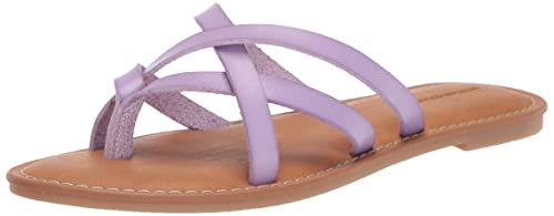 Amazon Essentials Women's Strappy Slide Flat Sandal