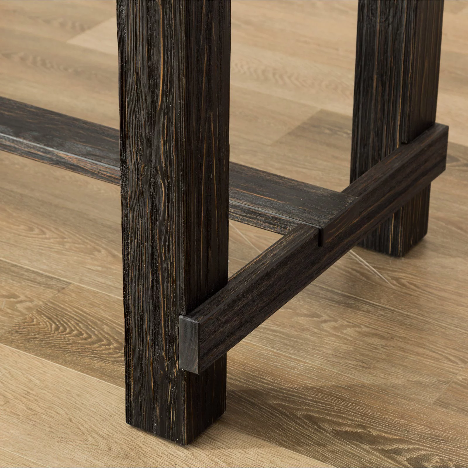 Roundhill Furniture Lotusville 64 in. Rectangular Wooden Bar Height Table