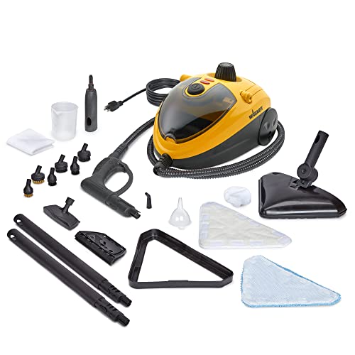 Wagner Spraytech 0282014 915e On-Demand Steam Cleaner & Wallpaper Removal, Multipurpose Power Steamer, 18 Attachments Included (Some Pieces Included in Storage Compartment) For Floor
