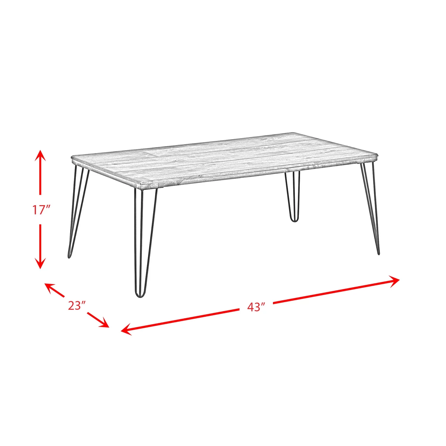 Picket House Furnishings Dunbar Rectangular Coffee Table