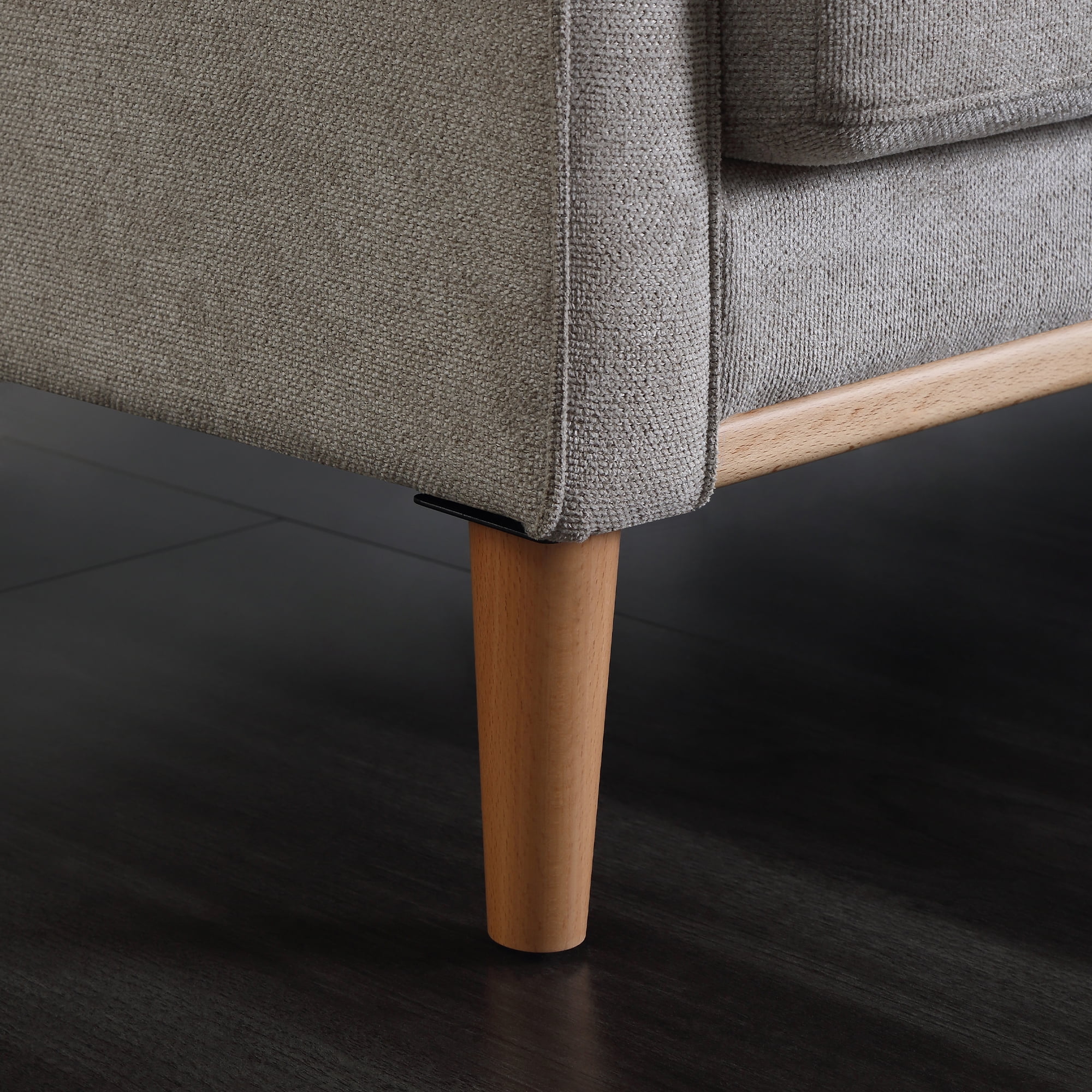 CoSoTower Living Space Sofa 2 Seater, Loveseat With Waterproof Fabric Cream, Usb Charge