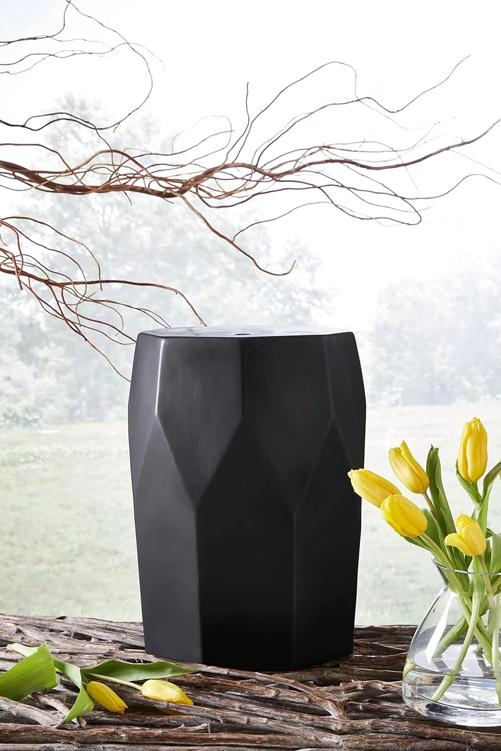 Signature Design by Ashley Contemporary Rhysworth Stool  Black