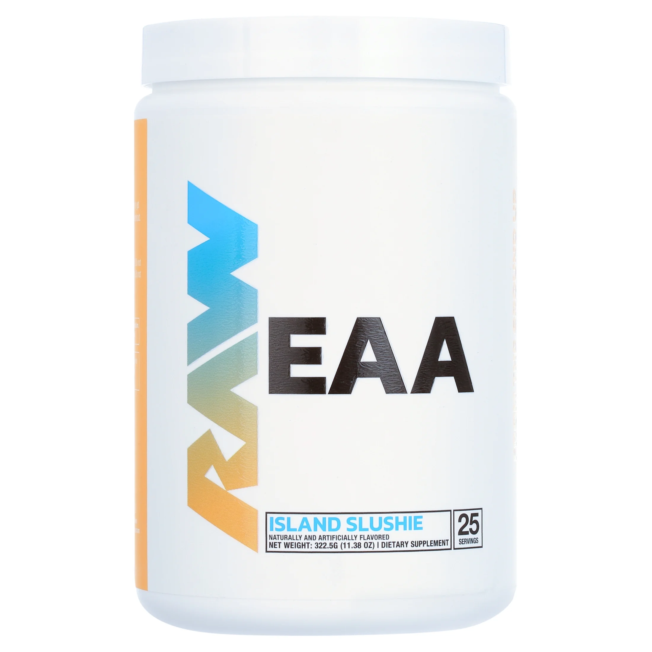 RAW Nutrition EAA Essential Amino Acids Powder Supplement, Island Slushie, 25 Servings