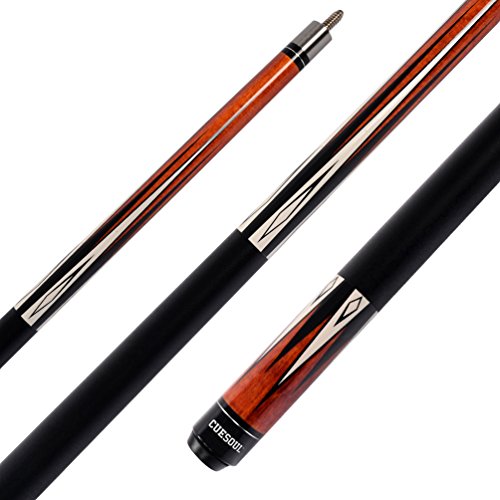 CUESOUL House Bar Pool Cue Sticks,Two Cue Sticks + 2x2 Pool Cue Case Hard