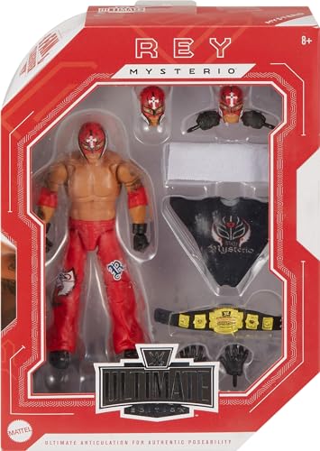 Mattel WWE Ultimate Edition Fan Takeover Action Figure, Seth Rollins Collectible Set with Interchangeable Accessories Like Extra Heads & Swappable Hands