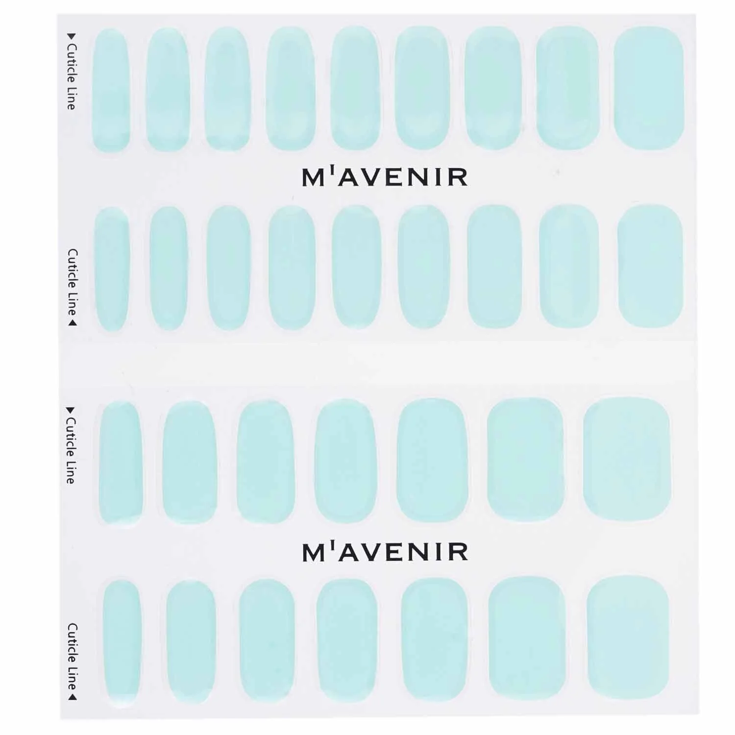 Mavenir Nail Sticker (Blue) - # Blue Leaf Nail  32pcs