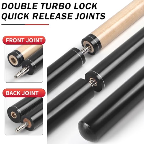 Jump Break Stick Cue, Heavy Hitter Jump Break Cue,2/3 Piece Pool Stick 21~25oz