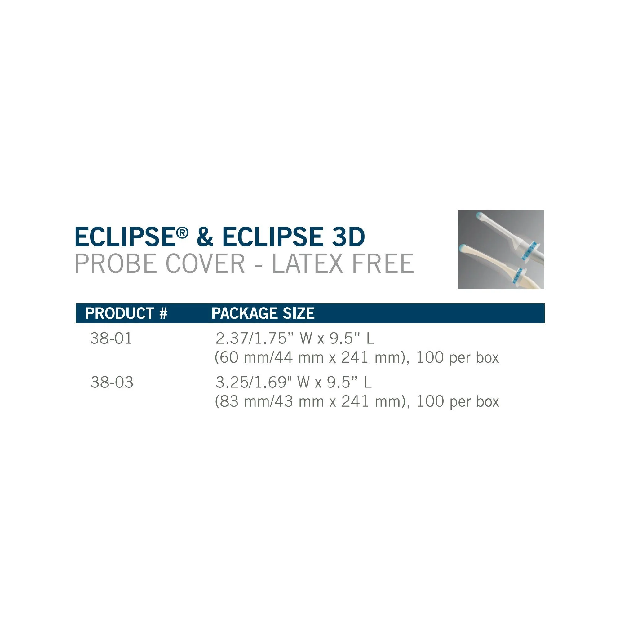 ECLIPSE Ultrasound Probe Cover (CS/600)