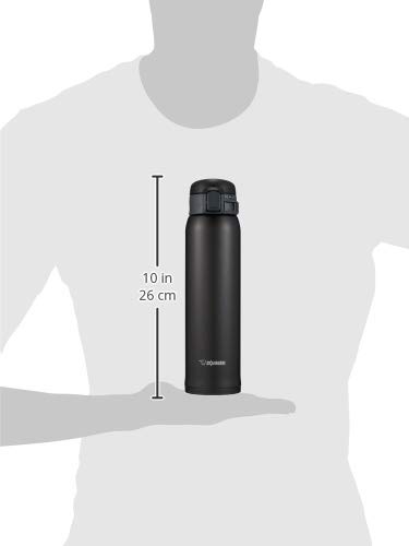 Zojirushi SM-SA60BA Stainless Steel Vacuum Insulated Mug, 1 Count (Pack of 1), Black, 20 oz.