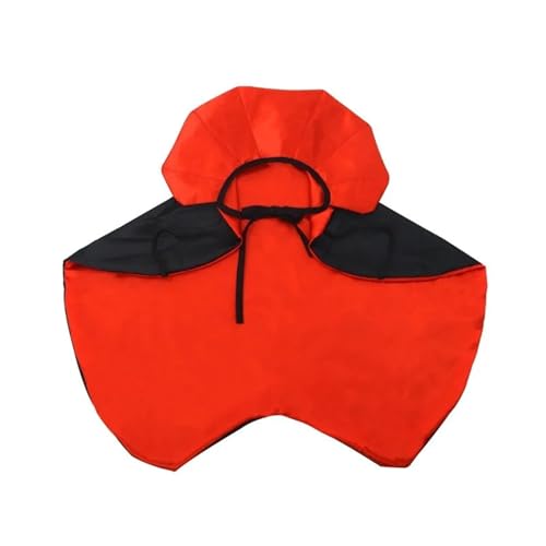 Pet Vampire Cape Cloak 6-Piece Halloween Pet Vampire Cloak Adjustable Red Black Cape Horror Style Dress Gift for Cats Dogs All Season