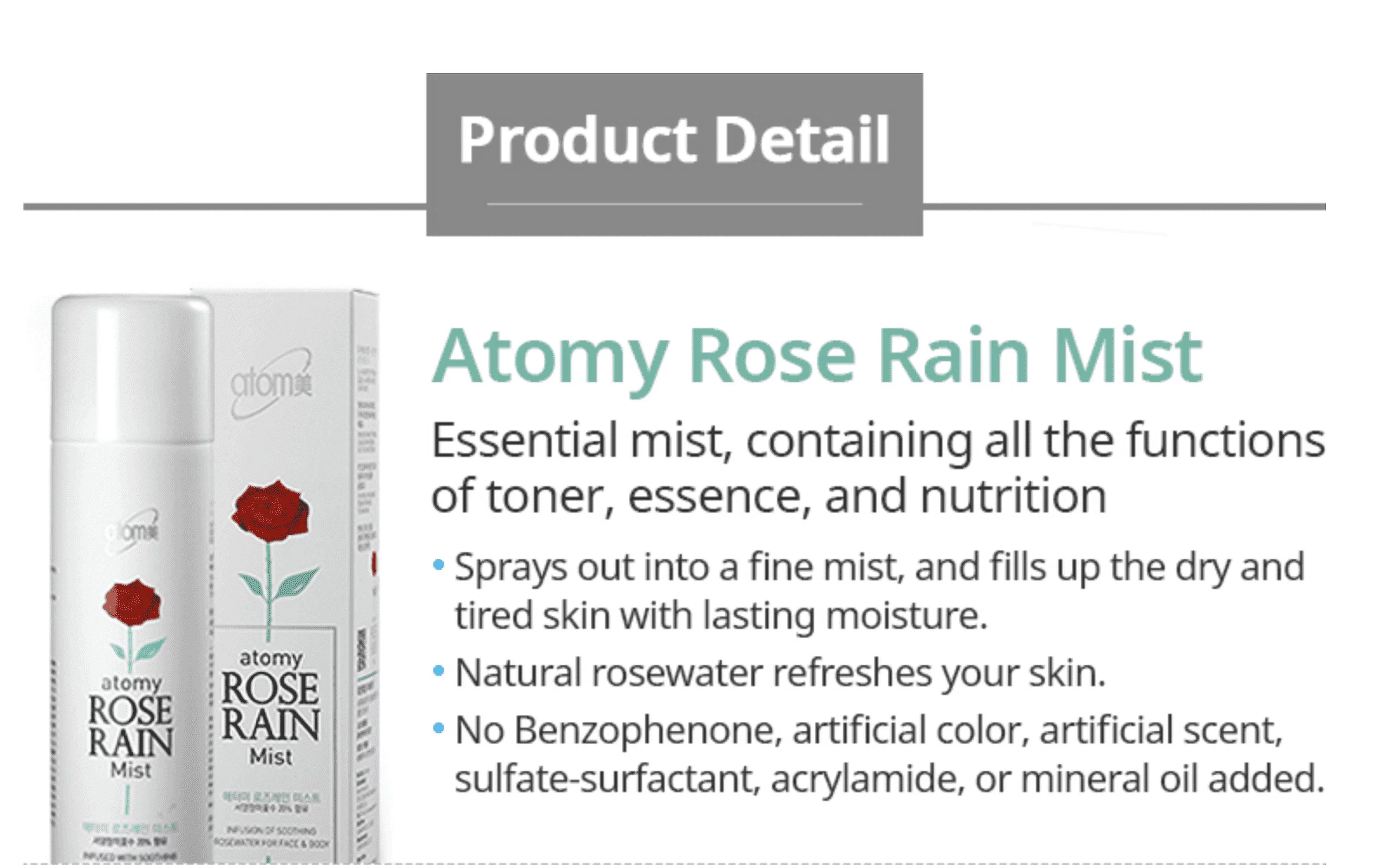 Atomy Rose Rain Mist 130ml