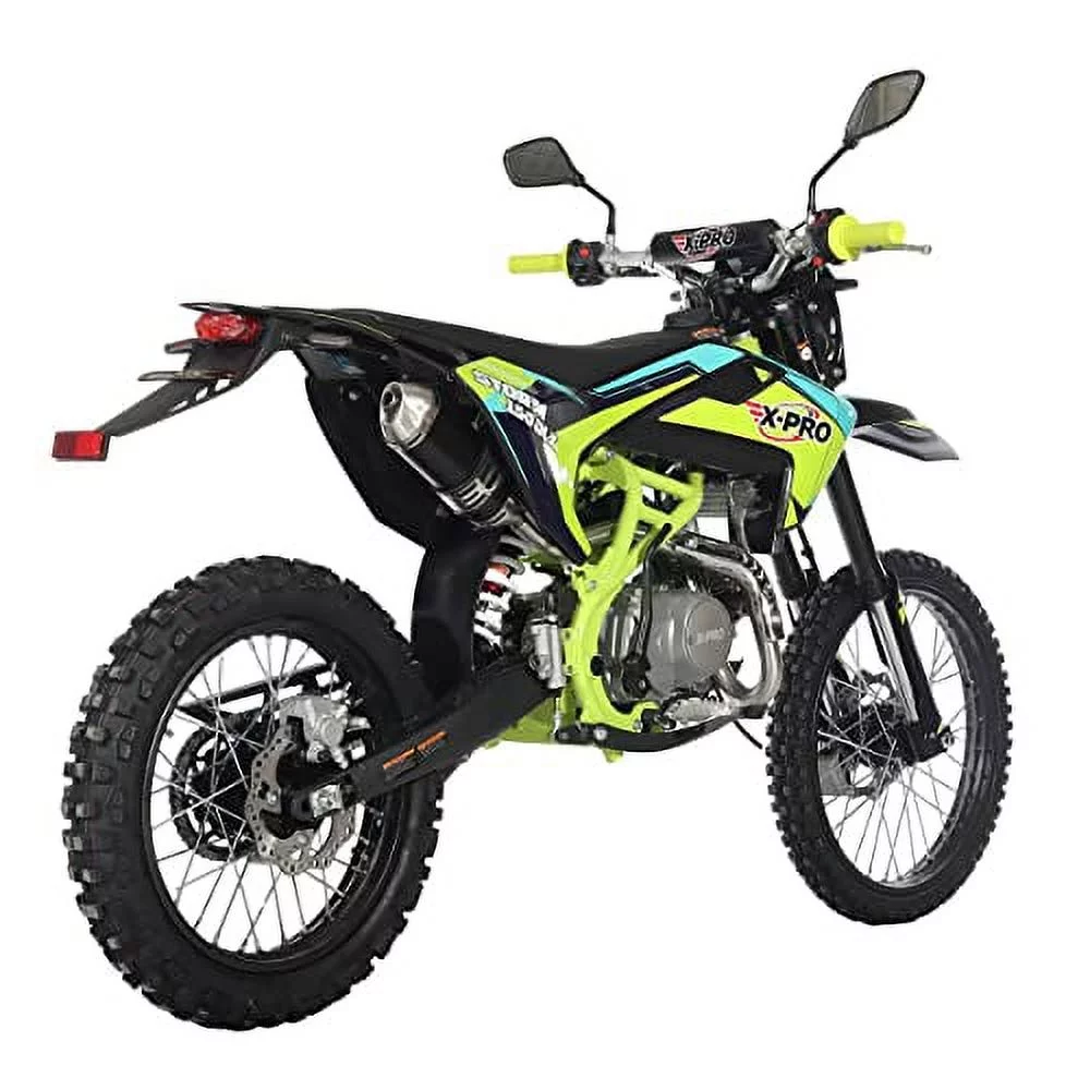 X-Pro Brand New 150cc Gas Pit Dirt Bike with All lights, 4-Speed Manual Transmission, 19