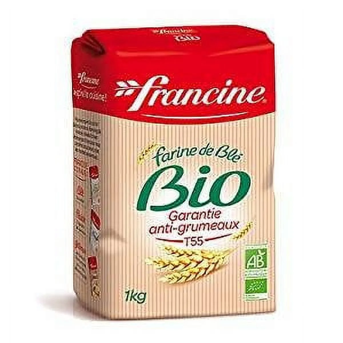 Francine Farine de Ble Bio - French All Purpose Organic Wheat Flour - 2.2 lbs (Pack of 6)