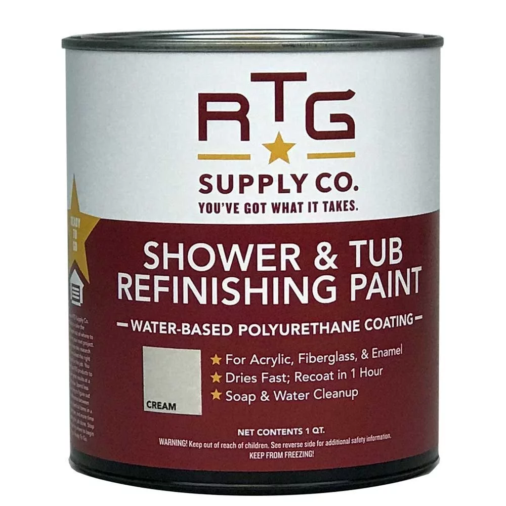Shower  Tub Refinishing Paint (Cream), 1 Quarts (Pack Of 1)