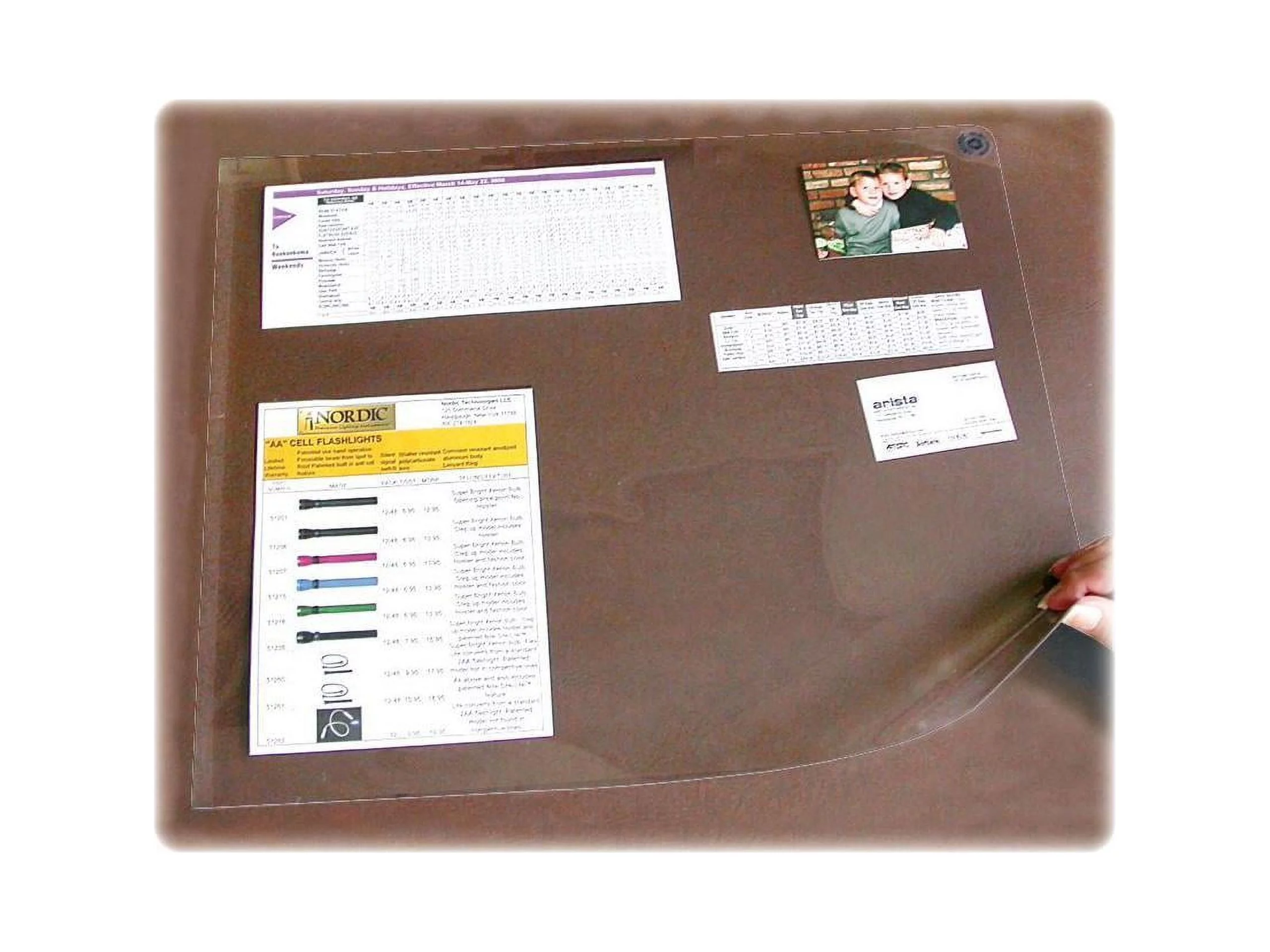 Artistic SS1924 Second Sight Clear Plastic Desk Protector, 24 x 19