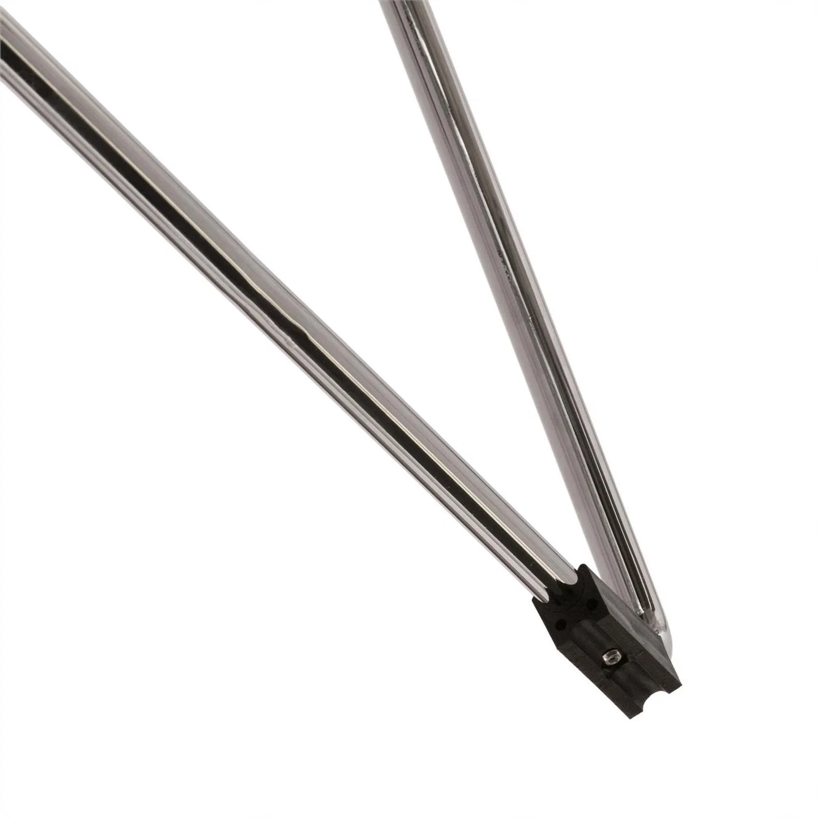 Pemberly Row Modern Acrylic Chrome Base Clear Dining Side Chair Set of 2