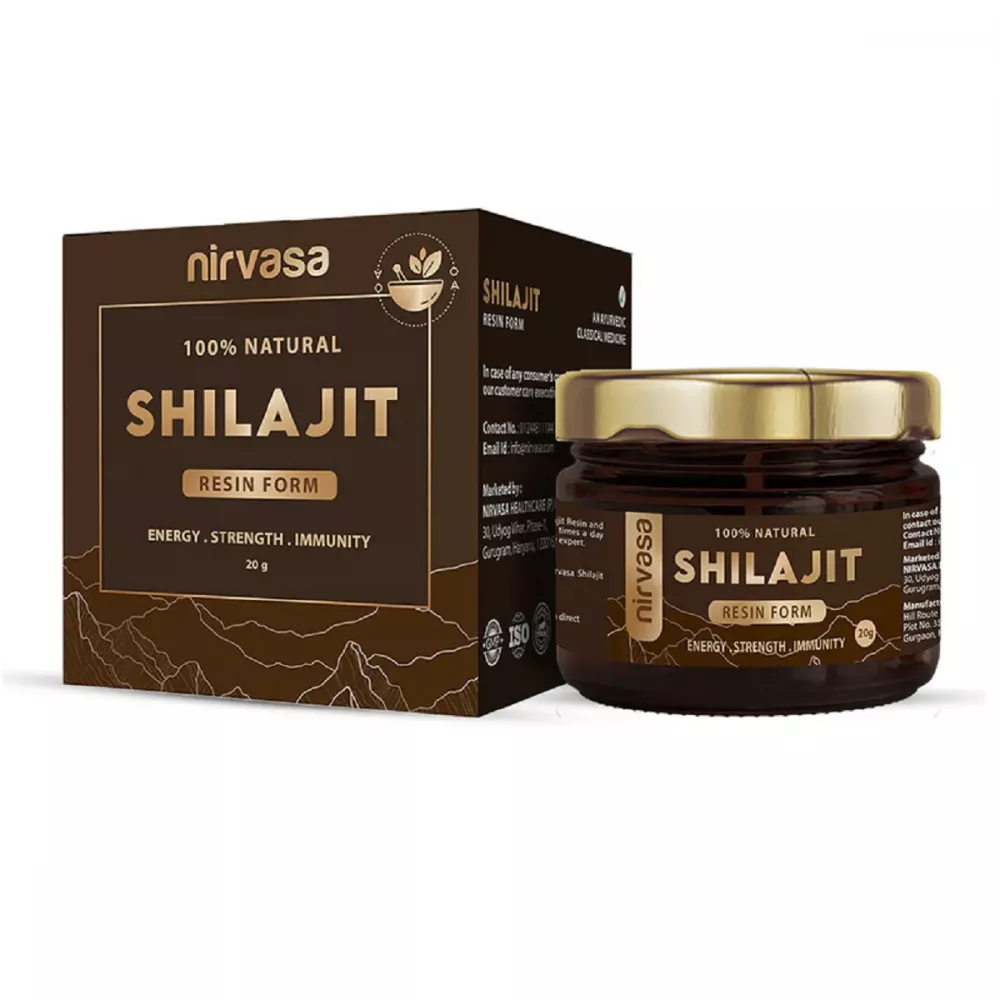 NIRVASA Pure Shilajit Resin 20gm Increases energy levels boosts immunity