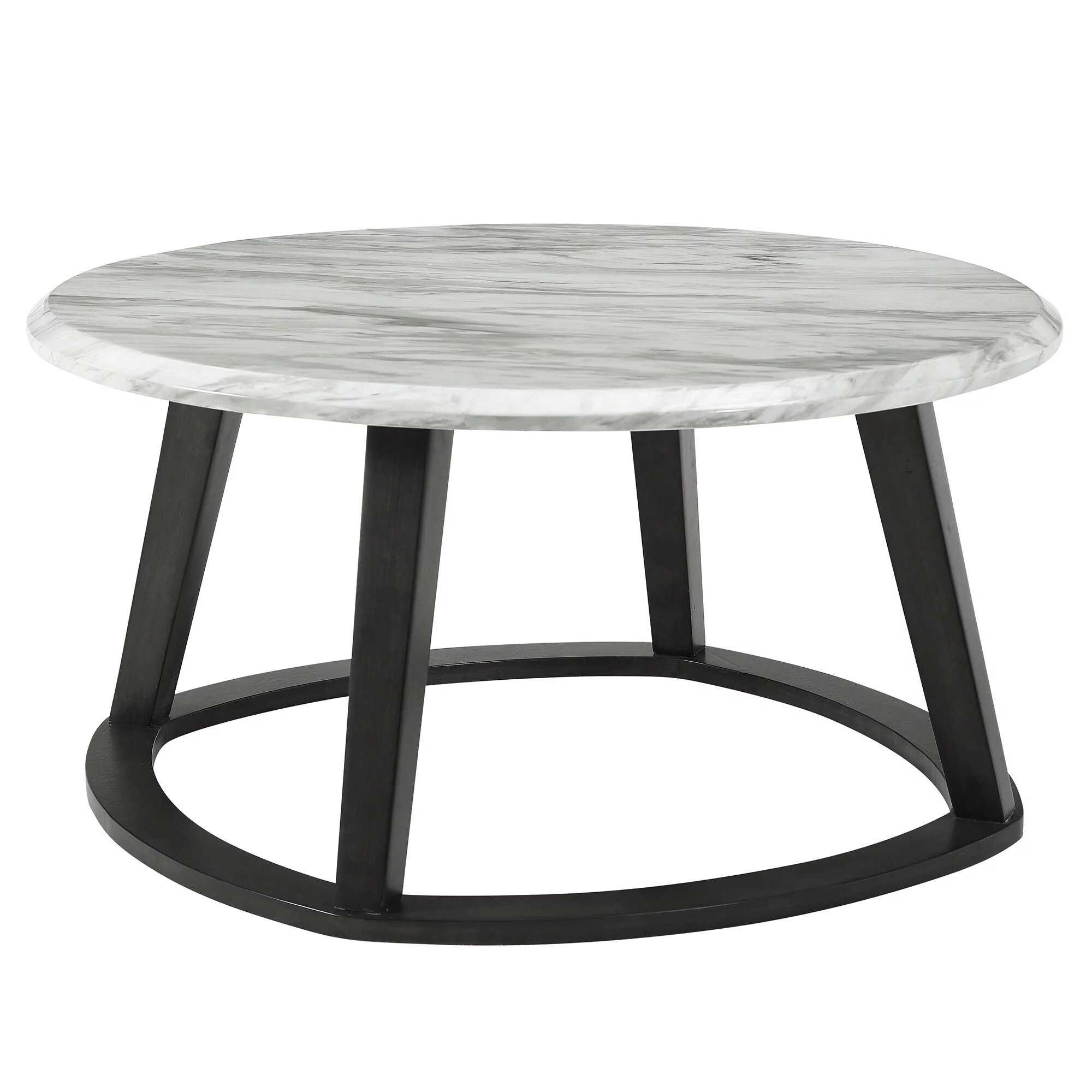 Faux Marble Round Coffee Table