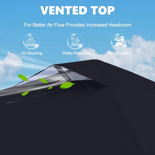 MASTERCANOPY Durable Pop-up Canopy Tent with 1 Sidewall (10'x10',White)