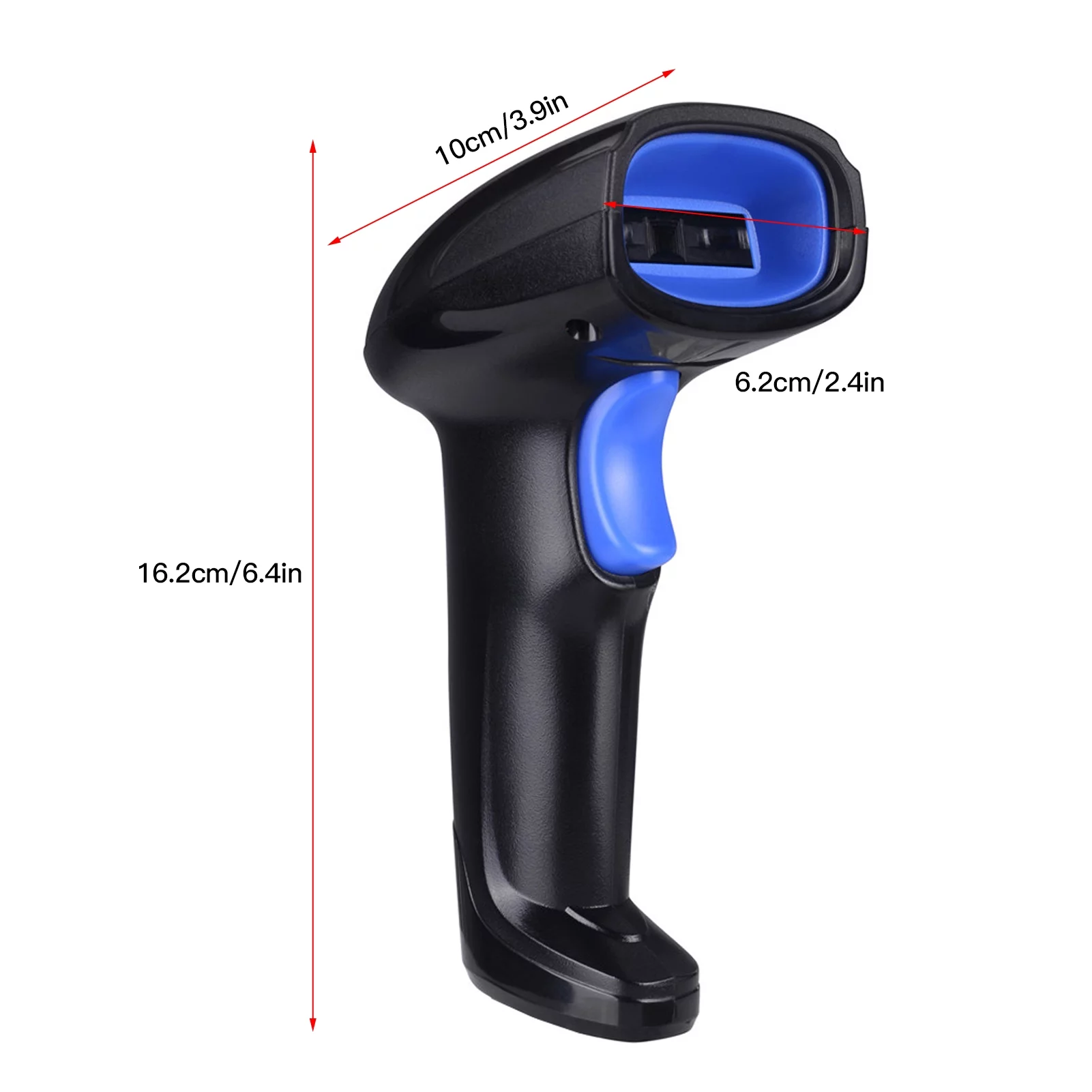 Carevas Barcode Scanner,Bar Code Scanner Computer Scanner Re able 1D Bar Code Scanner Handheld 1D USB Wired Scanner Wired Scanner Handheld 2-in-1 Wireless Scanner USB Receiver USB Laptop USB Cable