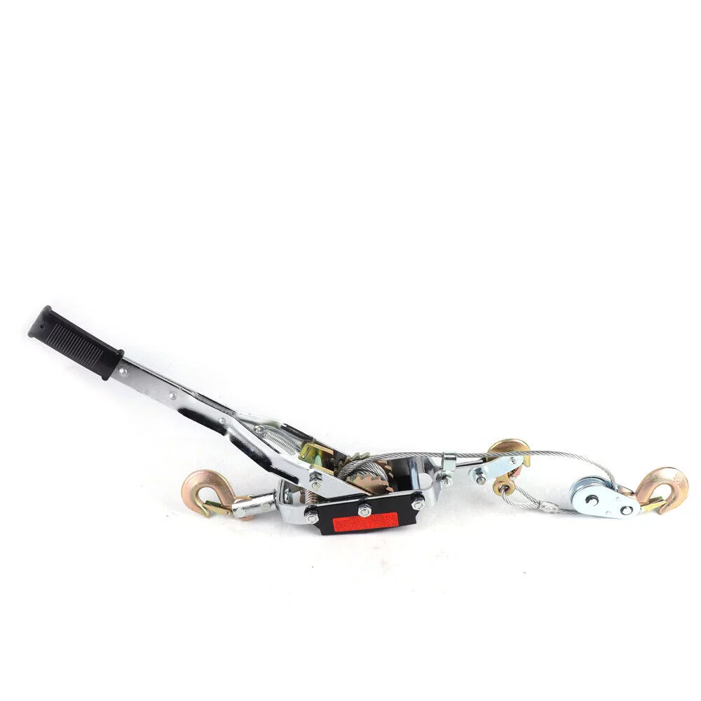 DENEST 5 Ton Heavy Duty Power Puller Winch Pull Hoist Come W/Cable 3 Hooks 2 Gears