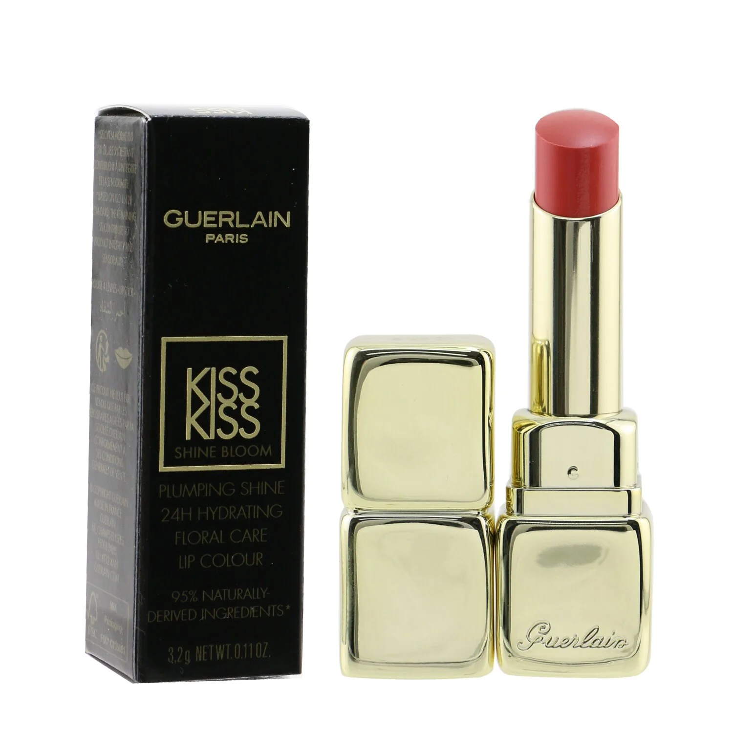 Guerlain KissKiss Shine Bloom Lip Colour - # 739 Cherry Kiss  3.2g/0.11oz