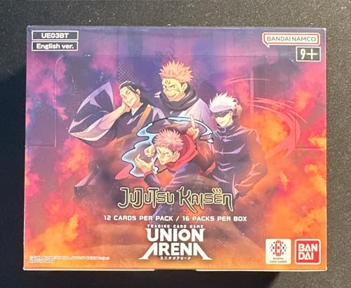 Jujutsu Kaisen Union Arena Trading Card Game Booster Box, 15 Packs, 12 Cards per Pack