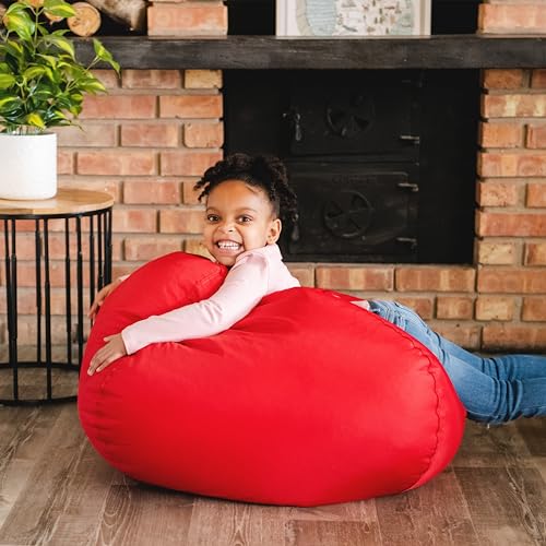 Big Joe Classic Bean Bag Chair, Sapphire Smartmax, Durable Polyester Nylon Blend, 2 feet Round