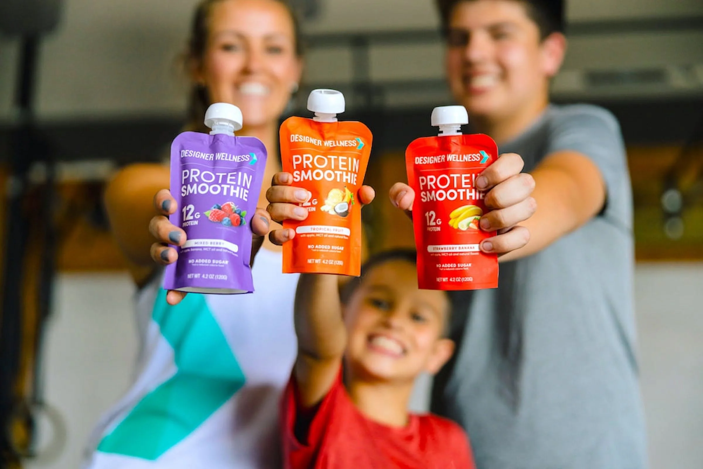 Designer Wellness Protein Smoothie, 12 Count Variety Pack, Real Fruit, 12g Protein, Low Carb, Zero Added Sugar, Gluten-Free