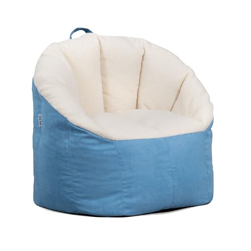 Big Joe Milano Lenox Denim Cobalt Beanbag Chair