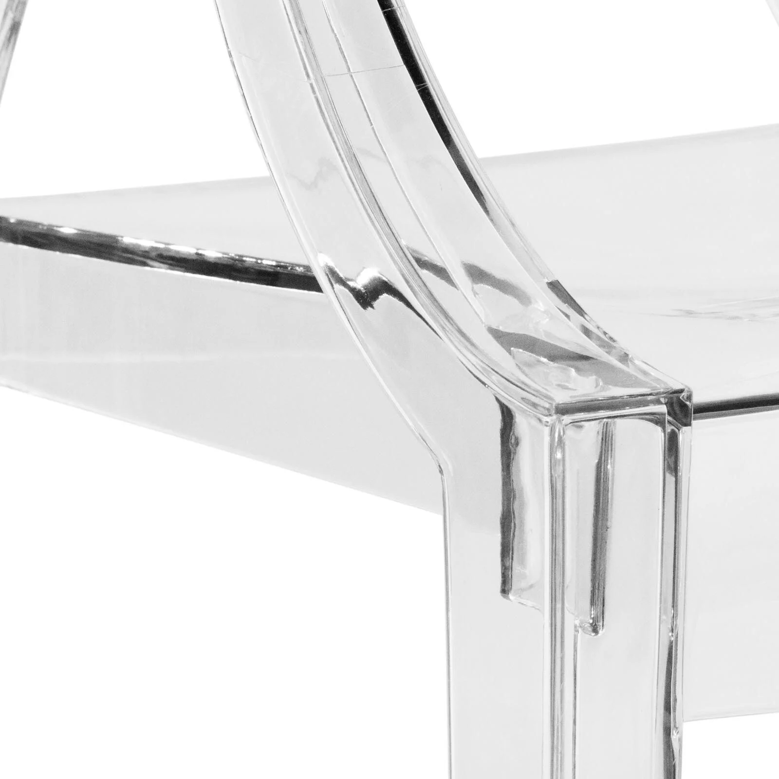 LeisureMod  Carroll Modern Acrylic Chair - 36.38