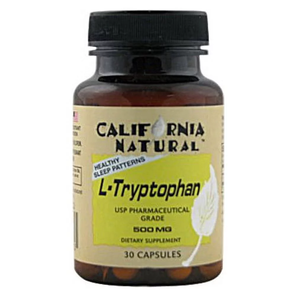 California Natural L-Tryptophan 500 Mg Capsules - 30 Ea, 2 Pack