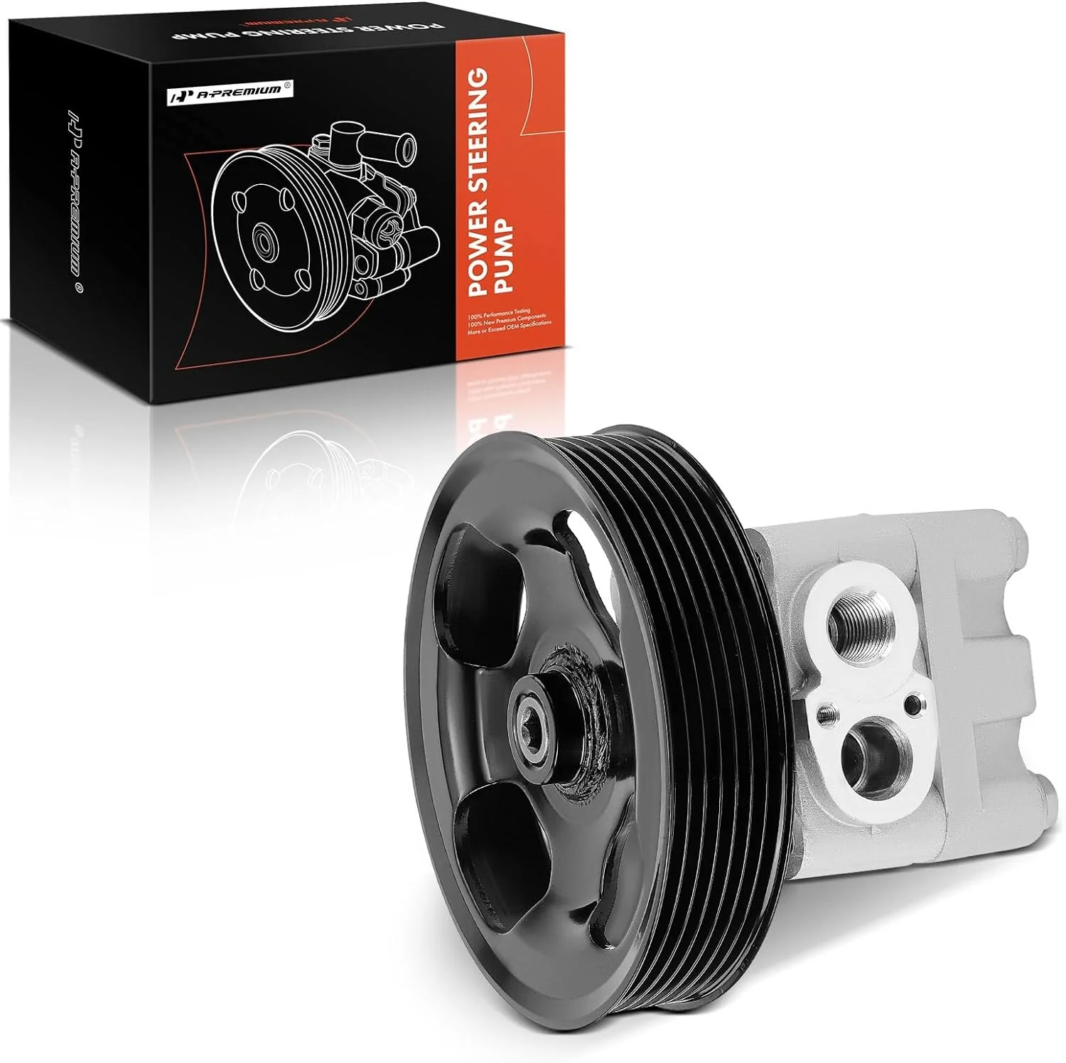 A-Premium Power Steering Pump with Pulley Compatible with Infiniti EX35 EX37 G35 G37 M35 M37 Q40 Q50 Q60 2007-2017