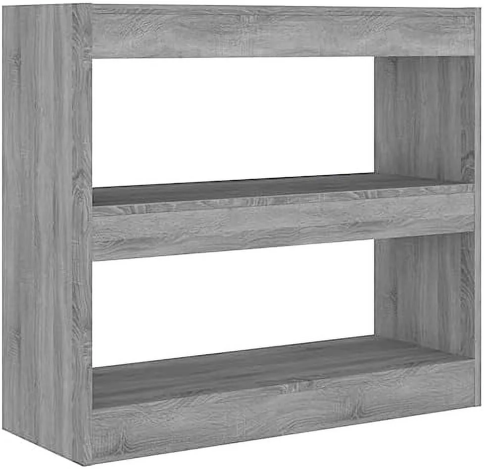 HOOMHIBIU Book Cabinet/Room Divider Gray Sonoma 31.5"x11.8"x28.3"  Shelves Retail Shelving Cube   Organizer Cabinet Suitable for Bedroom Living Room Home Office