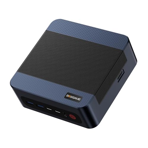 P4 Light Gaming Mini PC, Ryzen 7 5825U, 32GB RAM 1TB SSD, 11 Pro Triple 4K 60HZ Displays Desktop Computers, Support PS3 Emulator Micro PC, HDMI+DP+Type-C, WiFi 6E, BT5.2, Dual 2.5GbE LAN