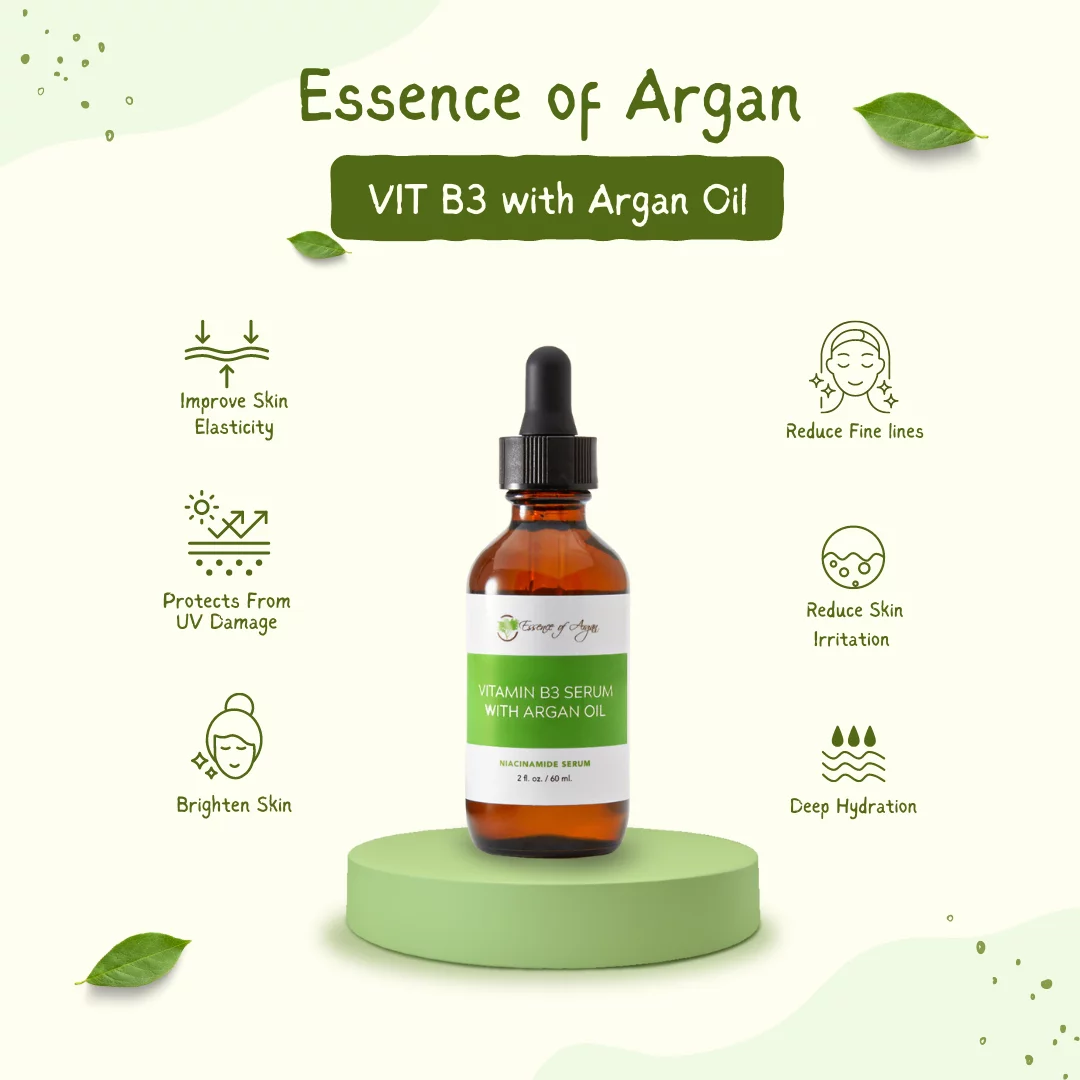 Essence of Argan Vit B3 Hyaluronic Acid with Argan Oil Brightening Serum 60ml