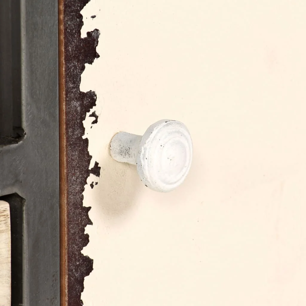 TV Stand Solid Wood Mango and Steel 47.2