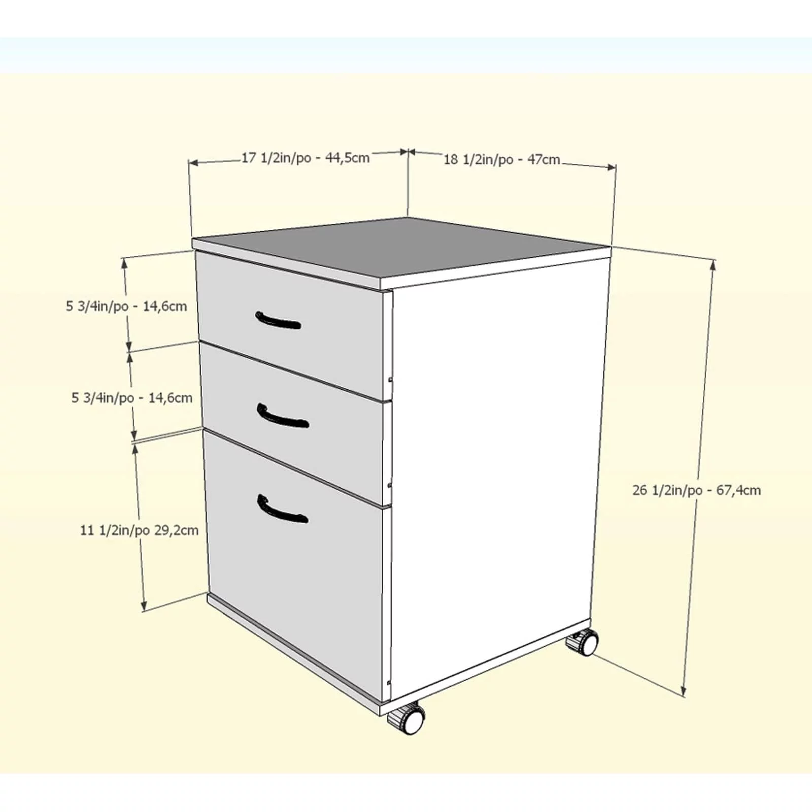 Essentials 2 Piece Home Office Set White and Black