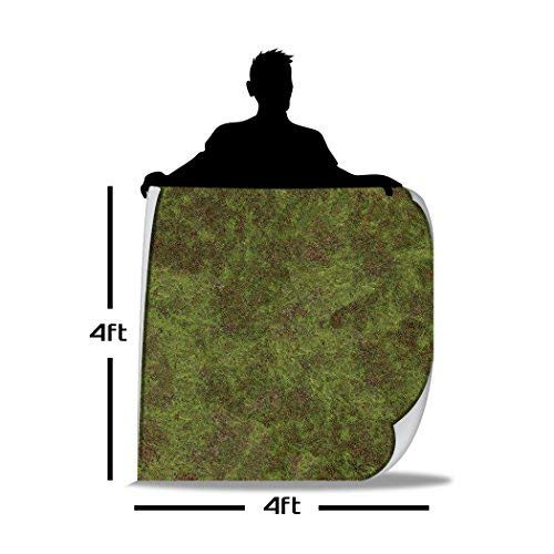 Battle Game Mat - 48x48 - Dungeons Tabletop Dragons Dice Role Playing Map - Wargaming RPG Warfare 40k Flames War - Reusable Miniature Figure Board Games - Warhammer Gaming Vinyl Mat