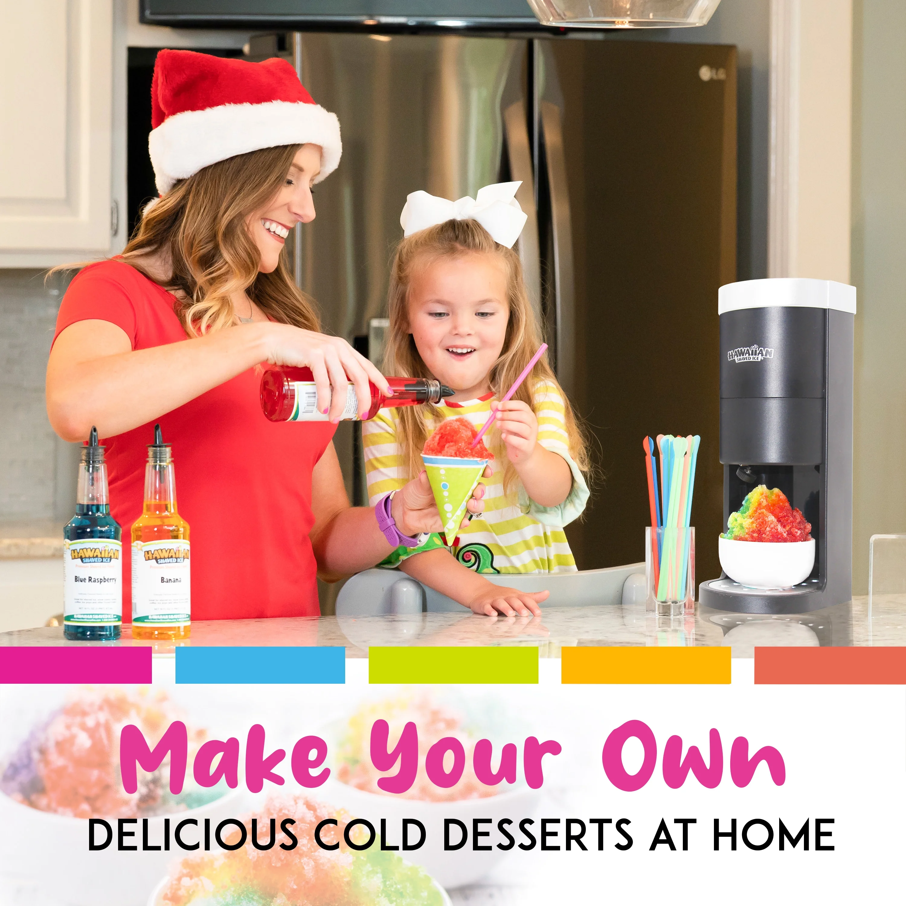 Hawaiian Shaved Ice Home-Pro Shaved Ice and Snow Cone Maker, Black