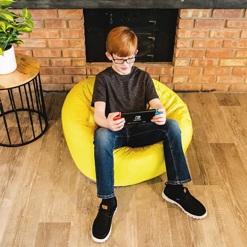 Big Joe Classic Bean Bag Chair, Sapphire Smartmax, Durable Polyester Nylon Blend, 2 feet Round