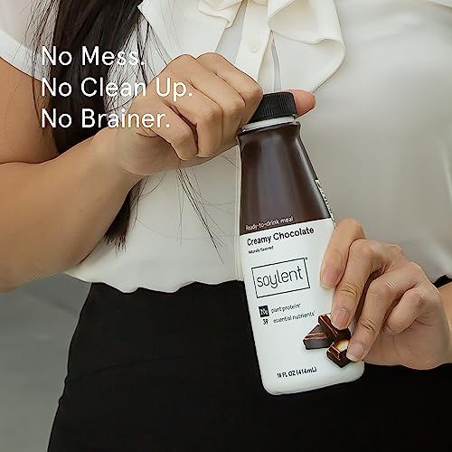 Soylent Complete Meal Replacement Shake, Gingerbread, 16g Complete Protein, Ready-to-Drink Plant Based Protein Drink, 1g Sugar, 11oz (12 Pack)