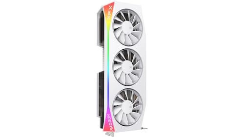 XFX Swift AMD Radeon RX 9060 XT OC White Gaming Edition with 8GB GDDR6 HDMI 2xDP, AMD RDNA 4 RX 9060XT RX-96TSW8GWQ