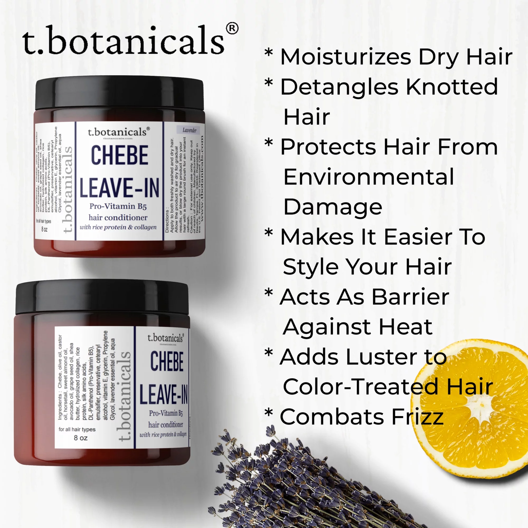 Chebe Leave In Conditioner Hair Growth with Provitamin B5, Thickening Strengthening with Chebe Butter, Chebe Powder, Chebe Oil, Silk Amino Acids, Collagen, 8 oz