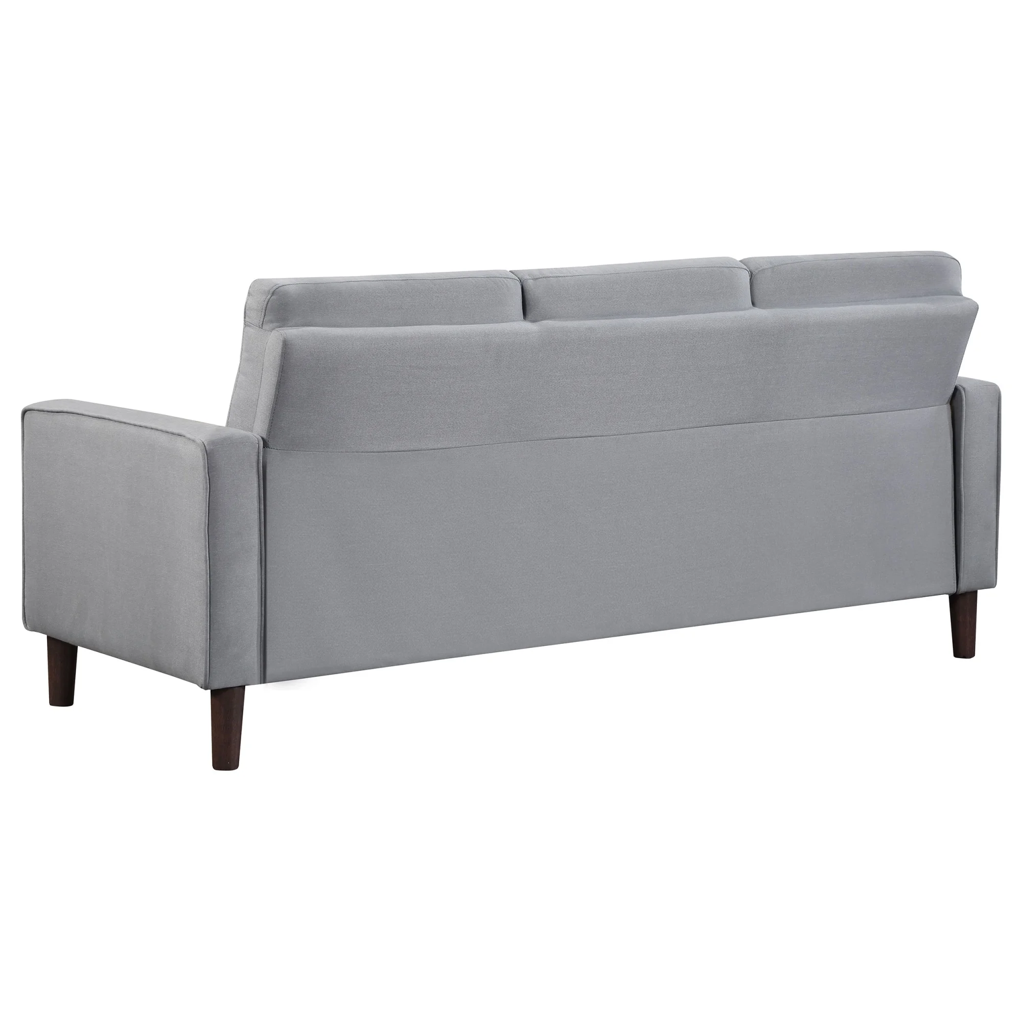 Coaster Bowen 2-Piece Upholstered Fabric Sofa Set with Track Arms in Gray