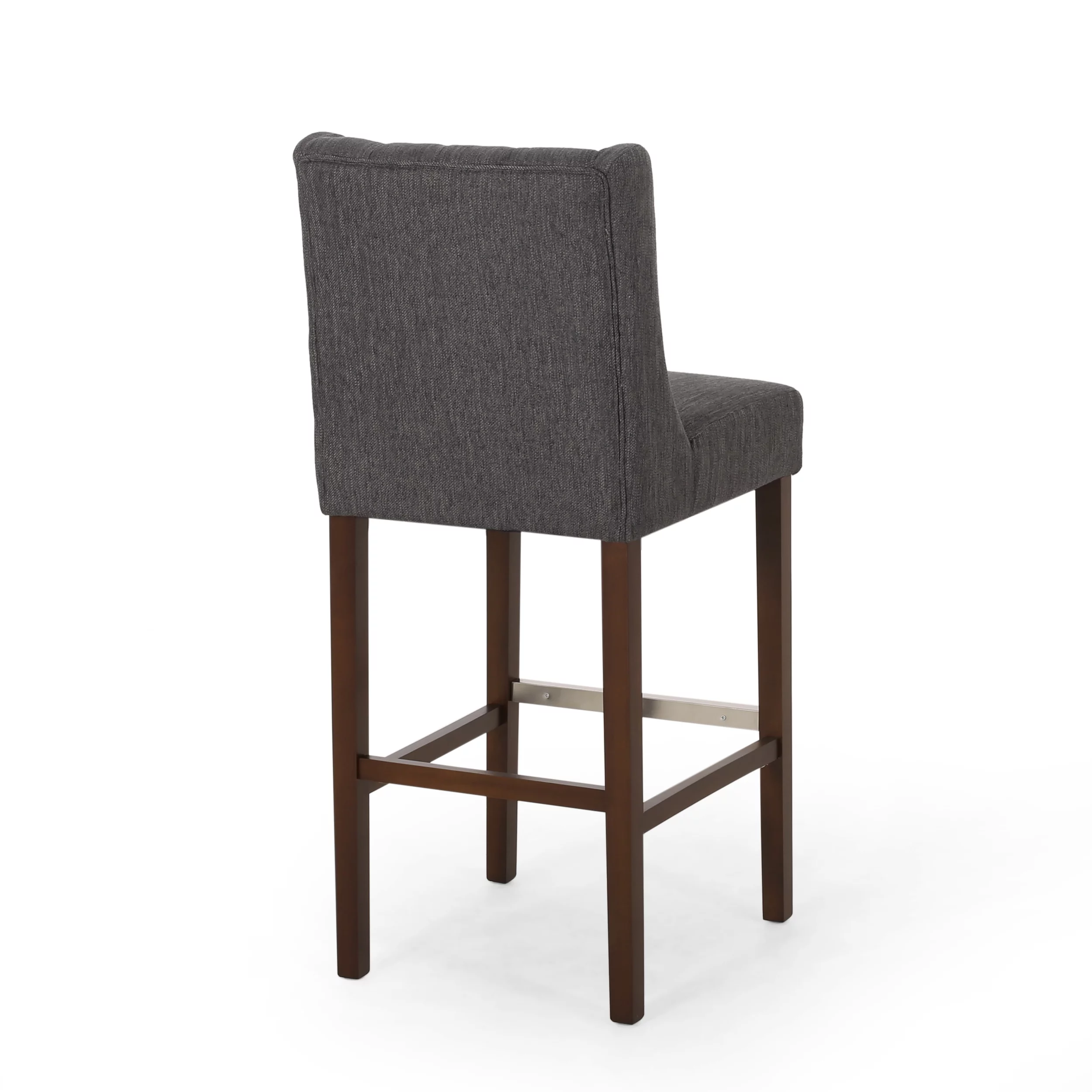 Noble House Daylanie Barstools, Charcoal, Espresso